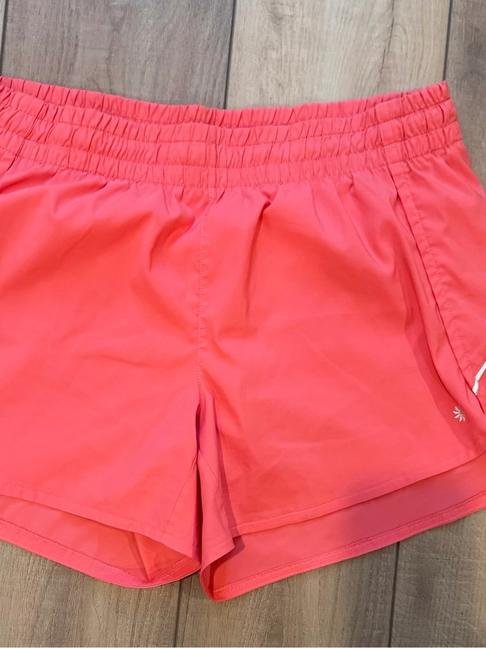 Athleta Coral-Pink Athletic Shorts